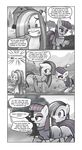  anon blue_eyes boulder_(mlp) clothed clothing comic cutie_mark dialogue english_text equine feral flower friendship_is_magic fur grass grey_fur grey_hair hair half-closed_eyes horse human mammal marble_pie_(mlp) maud_pie_(mlp) monochrome multicolored_hair my_little_pony open_mouth outside pencils_(artist) plant pony purple_eyes purple_hair smile surprise teeth text tongue tree two_tone_hair worried 