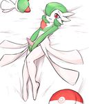  bed doll erection gardevoir girly glacierclear lying male nintendo nude on_back pinup pok&eacute;mon pose semi-anthro simple_background smile solo video_games white_background 
