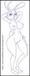  2015 anthro areola big_breasts breasts disney erect_nipples female jojocoso judy_hopps lagomorph mammal nipples nude pussy rabbit solo zootopia 