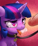  blush chromaskunk collar friendship_is_magic horn humanoid_penis mammal my_little_pony penis pet stoic5 tongue tongue_out twilight_sparkle_(mlp) 