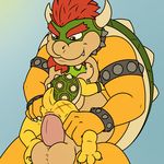  anal anal_penetration anus balls big_dom_small_sub bowser clenched_teeth collar duo father father_and_son forced front_view horn incest koopa koopaling leg_grab male male/male mario_bros nintendo nude on_lap parent penetration penis rape rough_sex scalie sex shell size_difference son spank_marks spiked_armband spiked_bracelet spiked_collar spikes straining teeth tight_fit tygre_(artist) video_games 