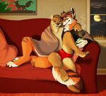  beverage canine ctrl_alt_spiff ctrl_alt_yiff cuddling dog dox dox_drakes food fox hi_res hot_chocolate mammal mustelid night otter sofa squeakerade warm 