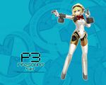  aegis_(persona) android blonde_hair blue_eyes bow persona persona_3 ryman solo wallpaper 