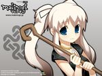  blue_eyes imaizumi_teruhiko long_hair mabinogi nao_(mabinogi) solo staff twintails wallpaper 