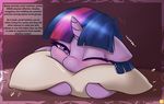  2016 absurd_res captainpudgemuffin cute english_text equine female feral friendship_is_magic hi_res horn mammal my_little_pony pillow text twilight_sparkle_(mlp) unicorn 