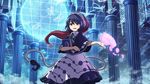  adapted_costume alternate_costume azumi_(madogiwa_bocchi_seki) blob blue_eyes blue_hair book capelet doremy_sweet dream_soul dress full_moon hat looking_at_viewer moon nightcap open_mouth short_hair smile solo tail tapir_tail touhou 