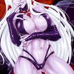  7th-heaven abs avenger_(android) badass breasts castle_of_shadows death_(castlevania) female look_at_viewer monster_girl muscle purple_skin sensual sisyphus_(castle_of_shadows) solo 