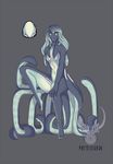  2014 abelsword anthro blue_skin breasts cephalopod dickgirl flaccid intersex kraken looking_at_viewer manami_(shinigamiinochi) marine model_sheet nipples nude octopus penis solo 