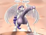  2016 absurd_res alternate_hairstyle animal_genitalia animal_penis anthro anthrofied areola badgerben balls big_balls big_breasts breasts colored cum cutie_mark dialogue dickgirl english_text equine equine_penis erection eyelashes feathered_wings feathers friendship_is_magic grin hair half-closed_eyes hand_on_hip hi_res holding_penis horn huge_balls huge_breasts hyper hyper_balls hyper_penis hyperstorm_h intersex long_hair looking_at_viewer low-angle_view mammal my_little_pony nipples nude penis purple_hair rarity_(mlp) solo standing text vein veiny_penis winged_unicorn wings 