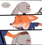  anthro better_version_at_source blush canine comic dialogue disney english_text female fox green_eyes judy_hopps lagomorph loli武士_(artist) long_ears male mammal nick_wilde purple_eyes rabbit shy simple_background smile text zootopia 