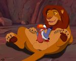  avian bird disney feline lion male male/male mammal mcfan simba the_lion_king zazu 