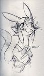  :3 alien clothed clothing cute feline fur g00drah happy mammal portrait semi-anthro sketch smile solo space_dandy traditional_media_(artwork) 