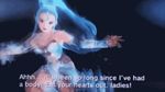  1girl 3d amazon_pandora animated animated_gif blue_hair kid_icarus kid_icarus_uprising solo sword text 