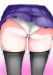  1girl ass black_legwear head_out_of_frame highres miniskirt original panties shishi_(321_0819) skirt solo thighs underwear upskirt 