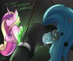  2016 anthro anus bdsm bondage bound breasts butt changeling digital_media_(artwork) dildo drooling english_text equine female friendship_is_magic horn horse mammal masturbation mina-the-pie my_little_pony nipples nude open_mouth penetration pony princess_cadance_(mlp) punishment pussy queen_chrysalis_(mlp) saliva sex_toy simple_background solo text tongue tongue_out vaginal vaginal_penetration 