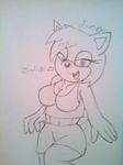  big_breasts breasts canine clothing fan_character female fox hedgehog jynx_hedgefox mammal simple_backround sketch smile solo thick_thighs zodiac-z2 
