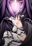  albedo_(overlord) dress hiememiko horns overlord wings 