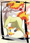  alternate_species big_breasts breasts centaur equine equine_taur female fire hair hooves horn kukuruyoart_(artist) mammal misty_(pok&eacute;mon) nintendo nipples orange_hair pok&eacute;ball pok&eacute;mon rapidash red_eyes solo taur video_games 