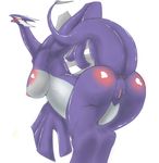  anthro anthrofied anus avian bent_over big_breasts breasts butt camiod edit female legendary_pok&eacute;mon lugia nintendo nipples nude open_mouth overweight pok&eacute;mon pok&eacute;morph presenting pussy shadow_lugia shadow_pok&eacute;mon side_boob simple_background slightly_chubby solo thick_thighs video_games 