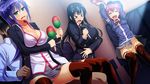  3girls arms_up black_hair blue_hair breasts censored cleavage cum cum_in_pussy cum_on_hair cumdrip embarrassed eyes_closed facial game_cg green_eyes grey_skirt highres huge_breasts indoors izumi_kirika kagurazaka_ichigo kanzen_jikan_teishi large_breasts legs long_hair long_sleeves microphone mosaic_censoring multiple_girls open_mouth panties panties_aside parted_lips penis pink_hair satsuki_shiho school_uniform sex singing sitting skirt small_breasts thighhighs thighs time_stop twintails underwear uo_denim vaginal yellow_panties 