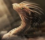  2019 ambiguous_gender dragon eyelashes feral horn scales solo spines telleryspyro yellow_eyes 