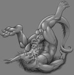  2011 anthro balls cum cum_in_mouth cum_in_own_mouth cum_inside cum_on_face cum_on_own_face cum_on_self danza dragon erection knot looking_at_viewer male masturbation monochrome penile_masturbation penis sketch solo 