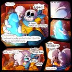  &lt;3 bed blush bone comic dialogue eyes_closed incest kissing licking lizheru_(artist) male male/male masturbation papyrus_(undertale) penis sans_(undertale) sitting skeleton sweat tears text tongue tongue_out undertale video_games 