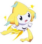  ambiguous_gender blue_eyes cute jirachi legendary_pok&eacute;mon looking_at_viewer nintendo open_mouth pok&eacute;mon ratipiko semi-anthro simple_background solo star tongue video_games white_background 