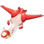  3_fingers blush cute dragon eruku feathers female feral latias legendary_pok&eacute;mon looking_at_viewer nintendo open_mouth pok&eacute;mon red_feathers simple_background solo video_games white_background white_feathers yellow_eyes 