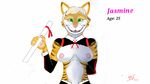  artis:smartwhitefang breasts chothed clothing feline jasmine_serna mammal nude slave smile solo tiger typp 