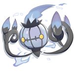  ambiguous_gender chandelier chandelure feral fire ghost nintendo pok&eacute;mon ratipiko simple_background solo spirit video_games white_background yellow_eyes 