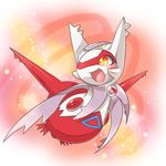  ambiguous_gender cosplay cute dragon eruku fangs feathers feral latias legendary_pok&eacute;mon mega_evolution mega_latias nintendo open_mouth pok&eacute;mon red_feathers solo tongue video_games white_feathers 