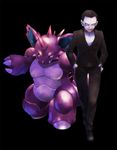  black_hair gym_leader morori nidoking pokemon pokemon_(game) pokemon_frlg pokemon_rgby sakaki_(pokemon) suit team_rocket 