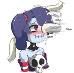  &lt;3 &lt;3_eyes blue_hair blush cum cum_in_head cumshot deejay_(artist) disembodied_hand disembodied_penis duo faceless_male female hair hand_on_head male male/female orgasm penis red_eyes skullfuck skullgirls smile solo_focus sound_effects squigly stitches undead zombie 