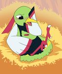  afterglow_ampharos animal_genitalia avian bird bird_feet feet nest nintendo pok&eacute;mon talons video_games xatu 