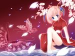  ass blue_eyes china_dress chinese_clothes dress gintama kagura_(gintama) natsume_eri pink_hair short_hair solo thighs wallpaper 