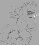  anal applejack_(mlp) blush crocface english_text equine female first_person_view friendship_is_magic horse human interspecies looking_at_viewer looking_back male male/female mammal my_little_pony pony text tongue tongue_out 