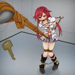  ball_gag bdsm blush bondage bound egg_vibrator femuto gag hair_ornament hairclip long_hair necktie neptune_(series) panties predicament_bondage red_eyes red_hair restrained rope_walking shibari solo tennouboshi_uzume twintails underwear vibrator vibrator_under_clothes vibrator_under_panties 