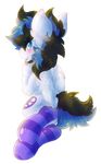  2016 blush butt clothing cutie_mark equine fan_character fangs feathered_wings feathers feral friendship_is_magic frozen_soul fur hair hi_res horse iroxykun legwear looking_at_viewer male mammal multicolored_hair my_little_pony nude open_mouth pegasus pony socks solo tongue tongue_out wings 