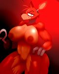  2016 animatronic anthro areola big_breasts breasts canine crossgender erect_nipples female five_nights_at_freddy&#039;s fox foxy_(fnaf) hi_res jaynatorburudragon machine mammal monochrome nipples nude pussy robot simple_background solo video_games 