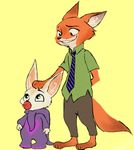  anthro canine disney fennec finnick fox male mammal nick_wilde zootopia コマツコ 