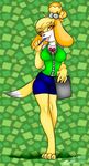  2016 animal_crossing anthro canine dog female isabelle_(animal_crossing) looking_at_viewer mammal nintendo redfirestar smile solo video_games 