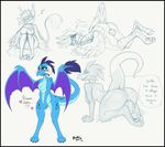  &lt;3 2016 all_fours anthro anus avian beak border butt dialogue dragon egg english_text eyewear feathered_wings feathers female friendship_is_magic glasses gryphon hair hi_res horn my_little_pony nude open_mouth paws princess_ember_(mlp) pussy quadra raised_tail scalie smile text wings 