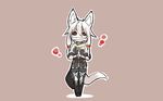  black_eyes chibi foxgirl ganesagi original red_eyes white_hair 