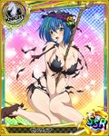  artist_request blue_hair cape card_(medium) character_name chess_piece green_hair hat high_school_dxd knight_(chess) multicolored_hair official_art short_hair solo staff streaked_hair torn_clothes trading_card two-tone_hair witch_hat xenovia_quarta yellow_eyes 