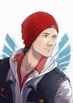  beanie delsin_rowe hat highres infamous infamous_second_son jiuda male_focus smile solo yellow_eyes 