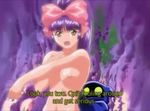  animated animated_gif bathing breasts injuu_gakuen_la_blue_girl large_breasts midou_miko nin-nin nude pubic_hair purple_hair 
