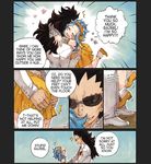  1girl black_hair fairy_tail gajeel_redfox levy_mcgarden rusky 