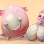  chansey egg happiny no_humans pokemon polyacryla 