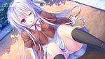  alcot_honey_comb game_cg gray_hair kawatsu_tsubasa kneehighs long_hair panties red_eyes seifuku skirt sorai_shinya soshite_hatsukoi_ga_imouto_ni_naru tagme underwear 